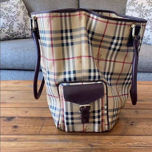 Burberry Haymarket Tote - Picture 5 of 8